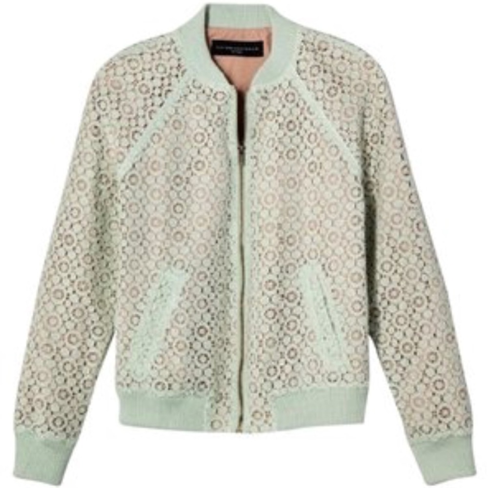 NWT Victoria Beckham for Target Mint Bomber Jacket